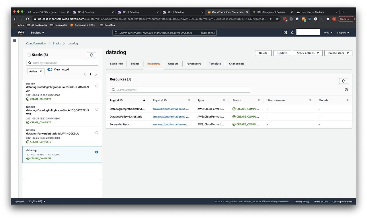 Step By Step with Pictures Installing the Datadog AWS Integration and