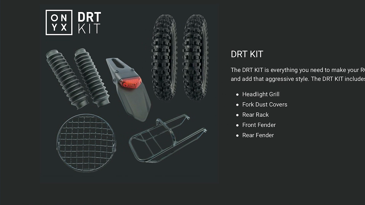 onyx rcr aftermarket parts