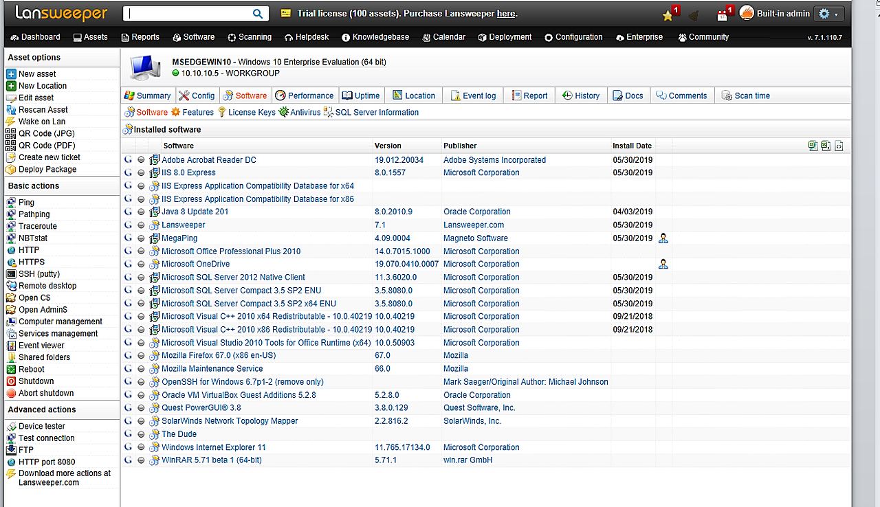 LANSWEEPER NETWORK MONITORING