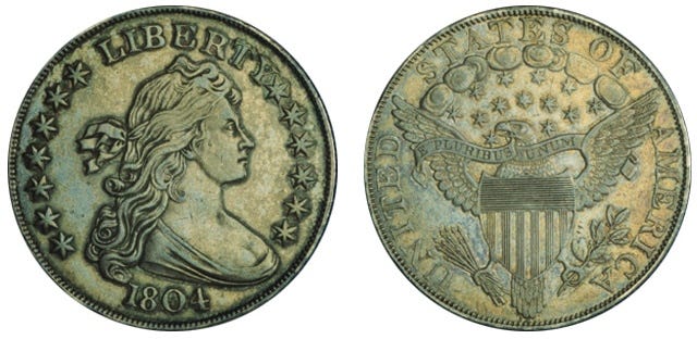 The History Of The 1804 Draped Bust Silver Dollar Traveling