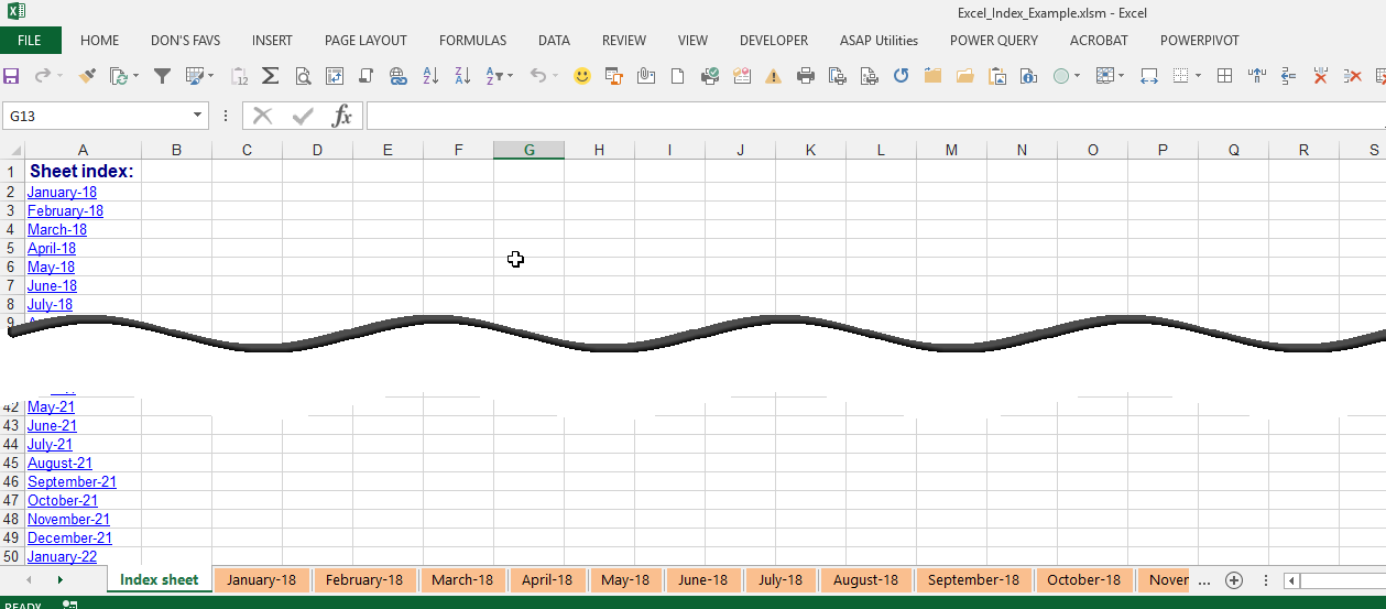 How To Create A Index Sheet In Excel at Rickey White blog