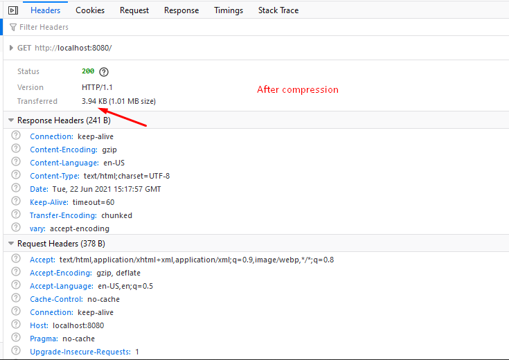 Response compression in Spring Boot by Thanh Tran Jun, 2021