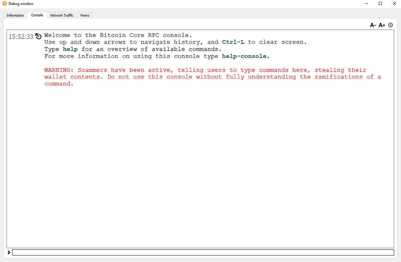Basic commands to interact with the Bitcoin Core RPC console by Peter Durham Medium