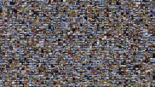 A collage of hundreds of small images.