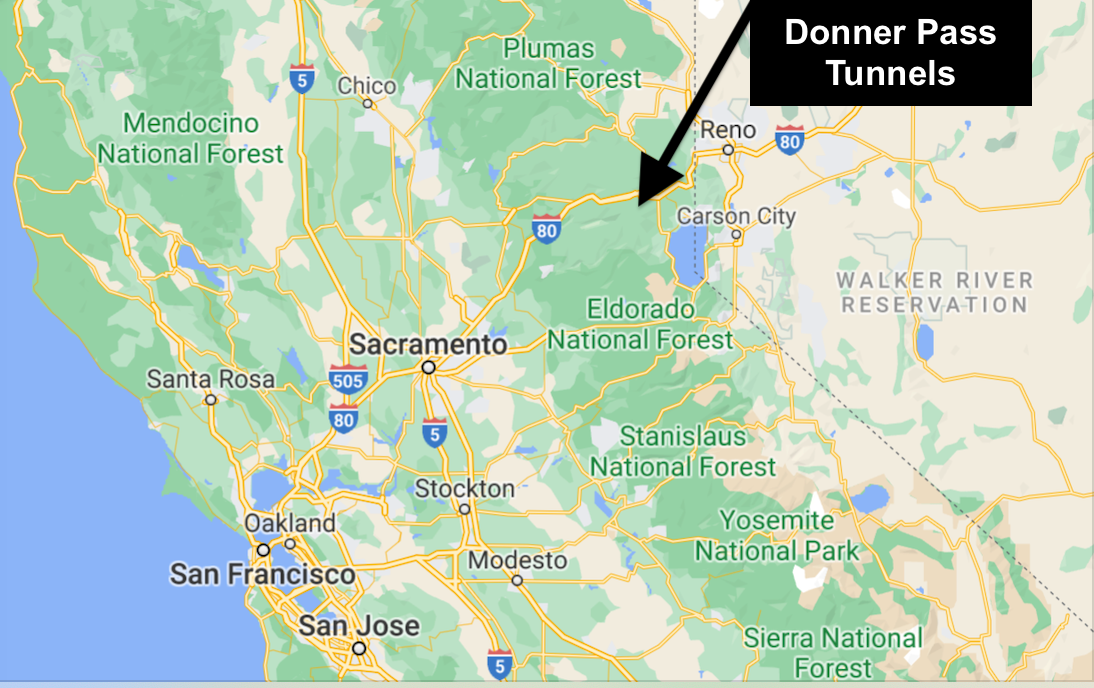 The Donner Pass Tunnels. For those wanting to see the tunnels up…  by 