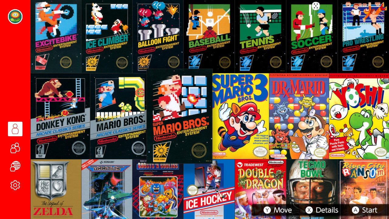 nintendo switch old nes games