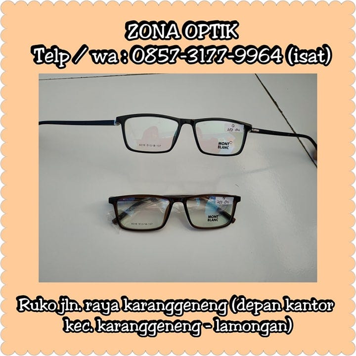 Kacamata gaya yang berbeda