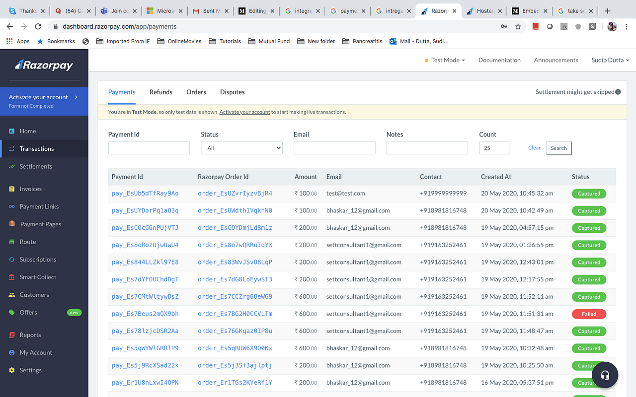 Razorpay Payment Gateway Integration — Oracle Apex 20.x | by Sudip