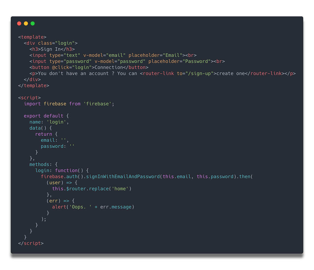 Vue 2 + Firebase: How to build a Vue app with Firebase authentication ...