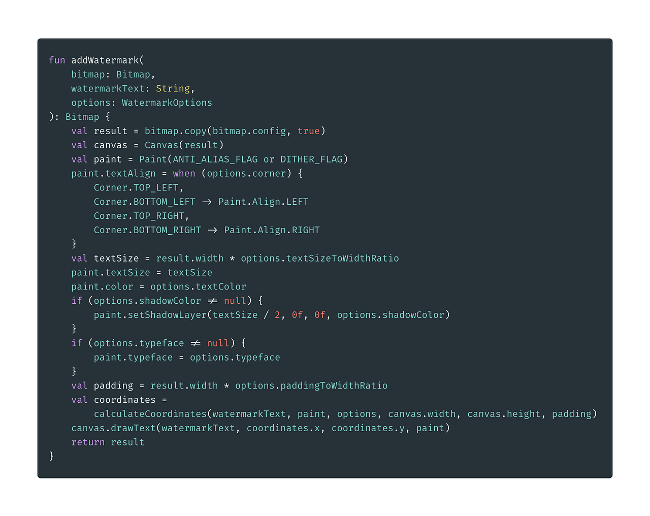 Adding a Text Watermark to a Bitmap | by Guy Griv | Medium