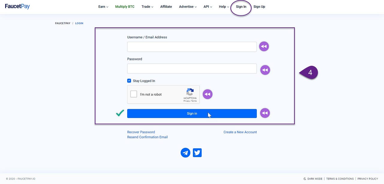 How To Create Account & Link Your Address In Faucetpay?