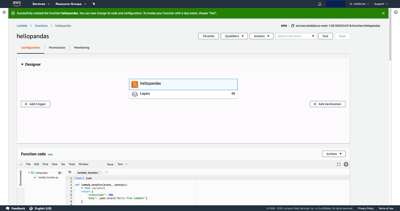 How to use pandas in your AWS Lambda function? by Johnny Mao Medium