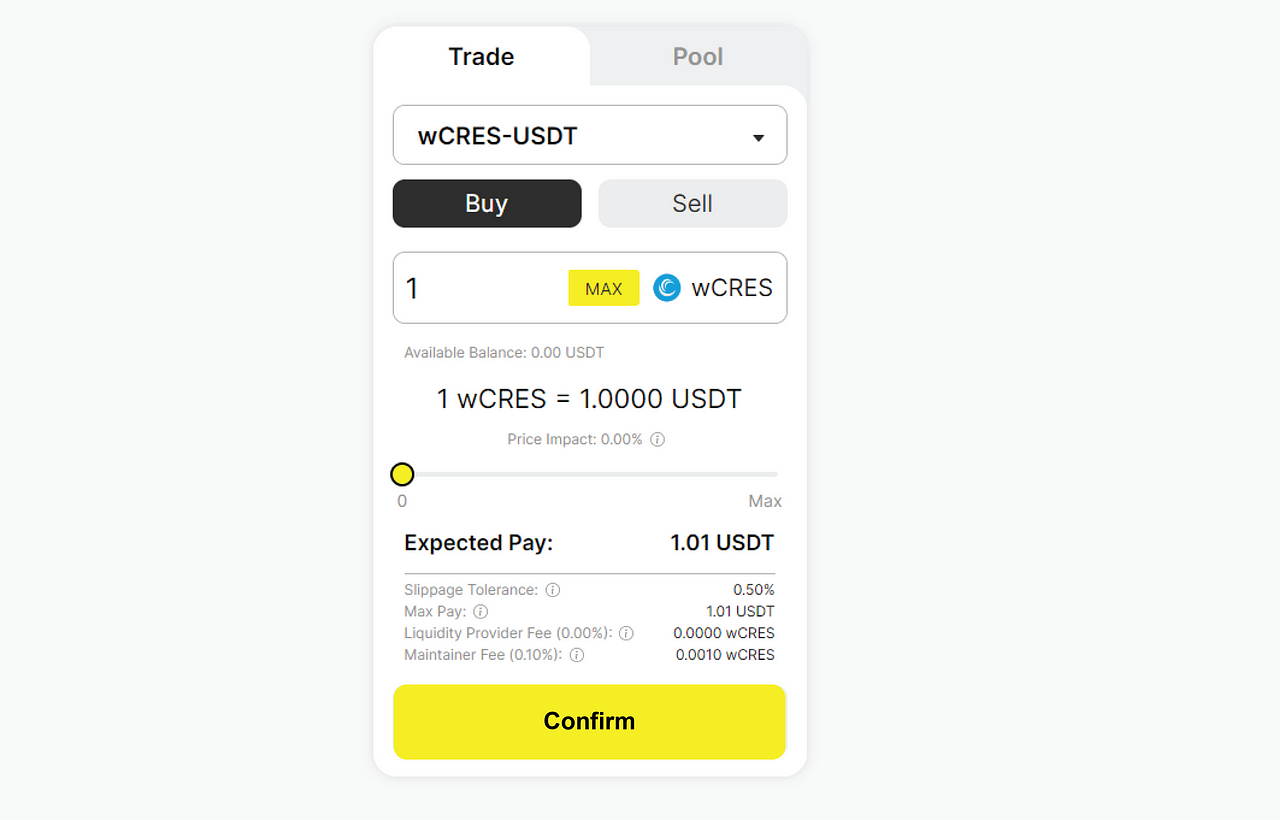 How to Buy Wrapped CRES (wCRES) on the DODO Exchange | by ...
