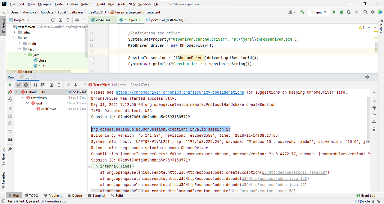 Close() vs Quit() method in Selenium WebDriver | by Avantika Sharma ...
