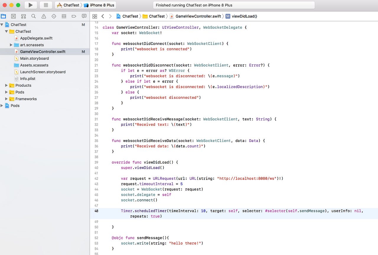 Multiplayer chat room for iOS game | by Vlad | Medium