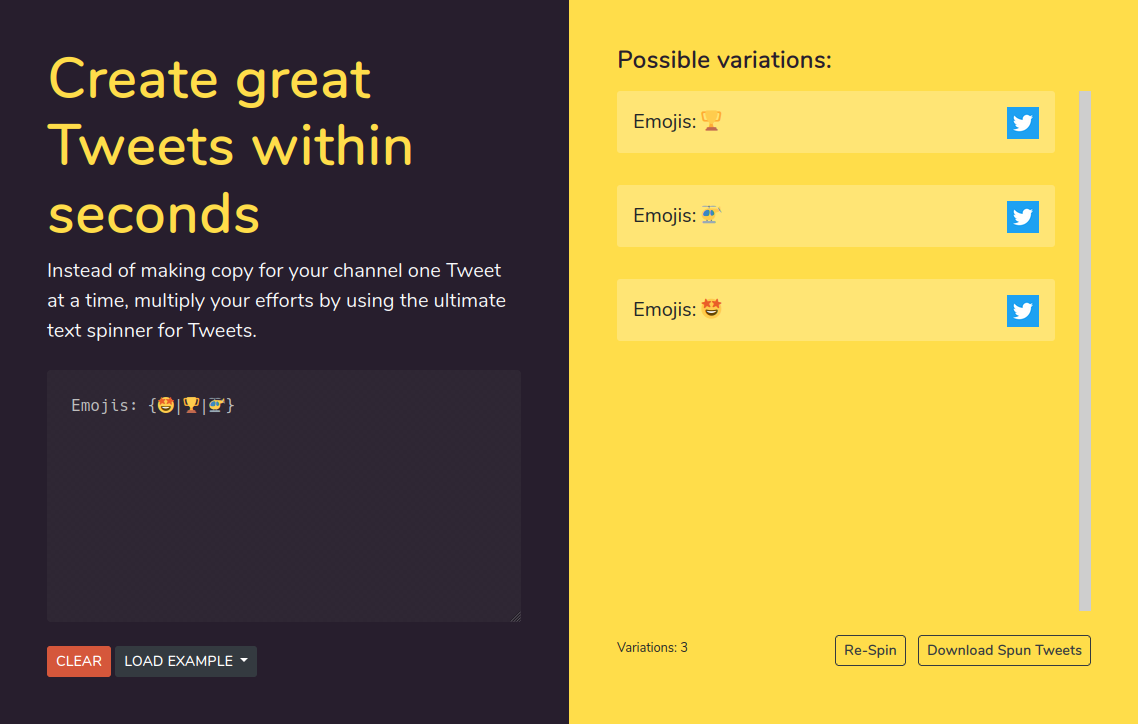 Rewrite Your Tweets With This Free Text Spinner by Frederik