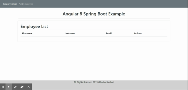 angular 8 spring boot