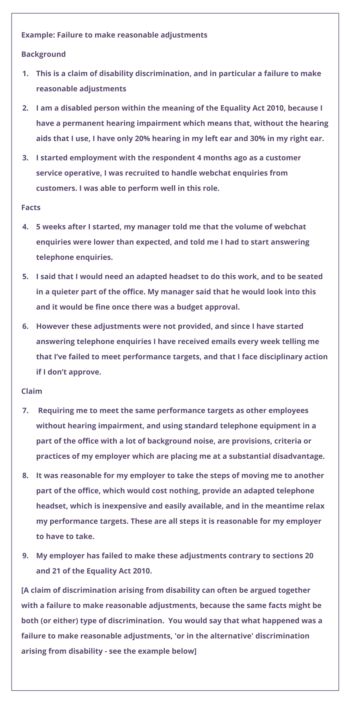 Starting a discrimination claim Completing the ET1 by Expert Advice