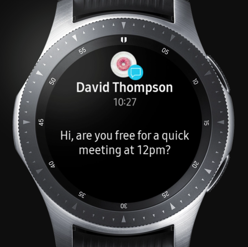 iphone and galaxy watch