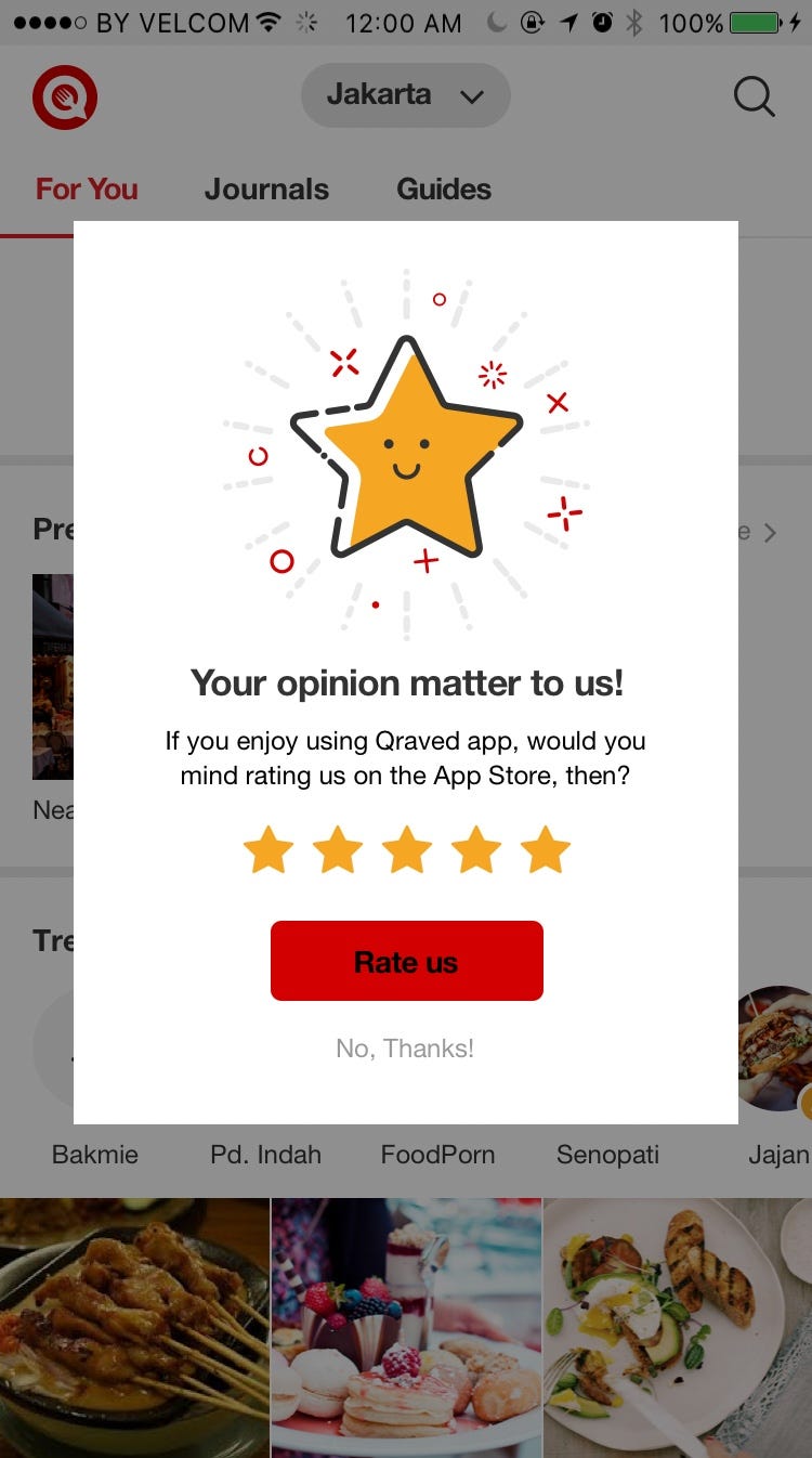 “Rate the App” Popups. In efforts to improve the number of… by Tania