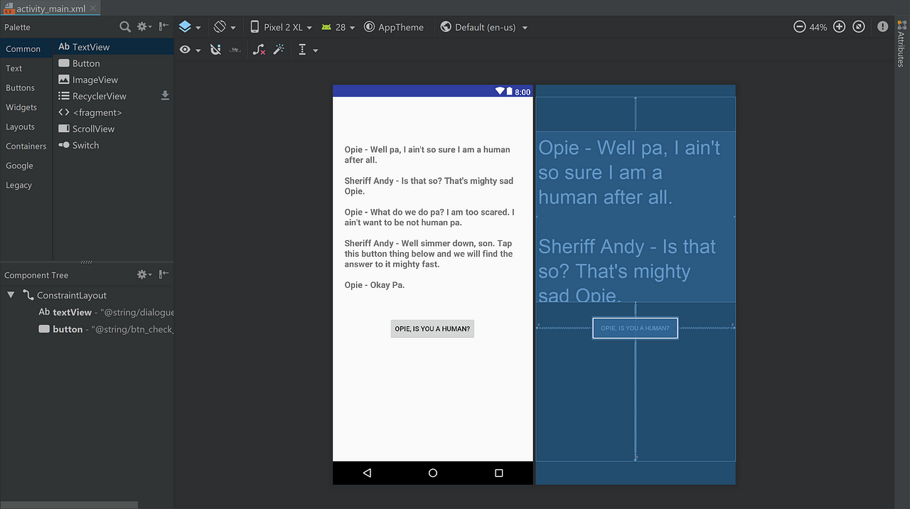android studio preview xml not working android studio preview xml not working