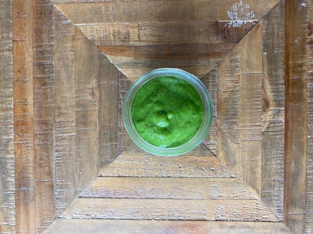A green smoothie (credit photo Juny)