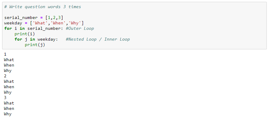 Python Nested for Loops Practice Exercises | by Asha | Medium