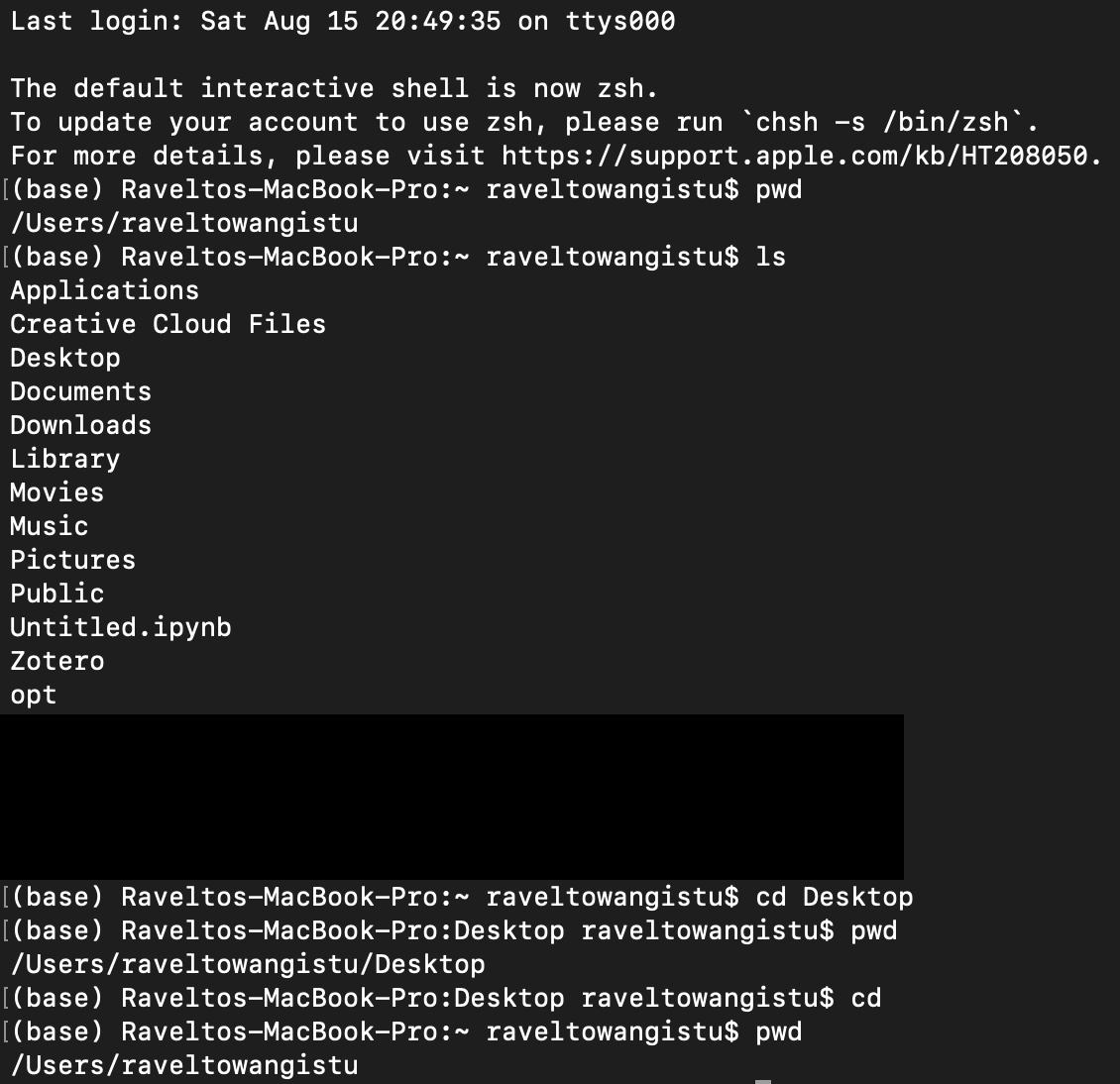 How to use Terminal (Shell Scripting) in Os Mac? by Ravelto Wangistu