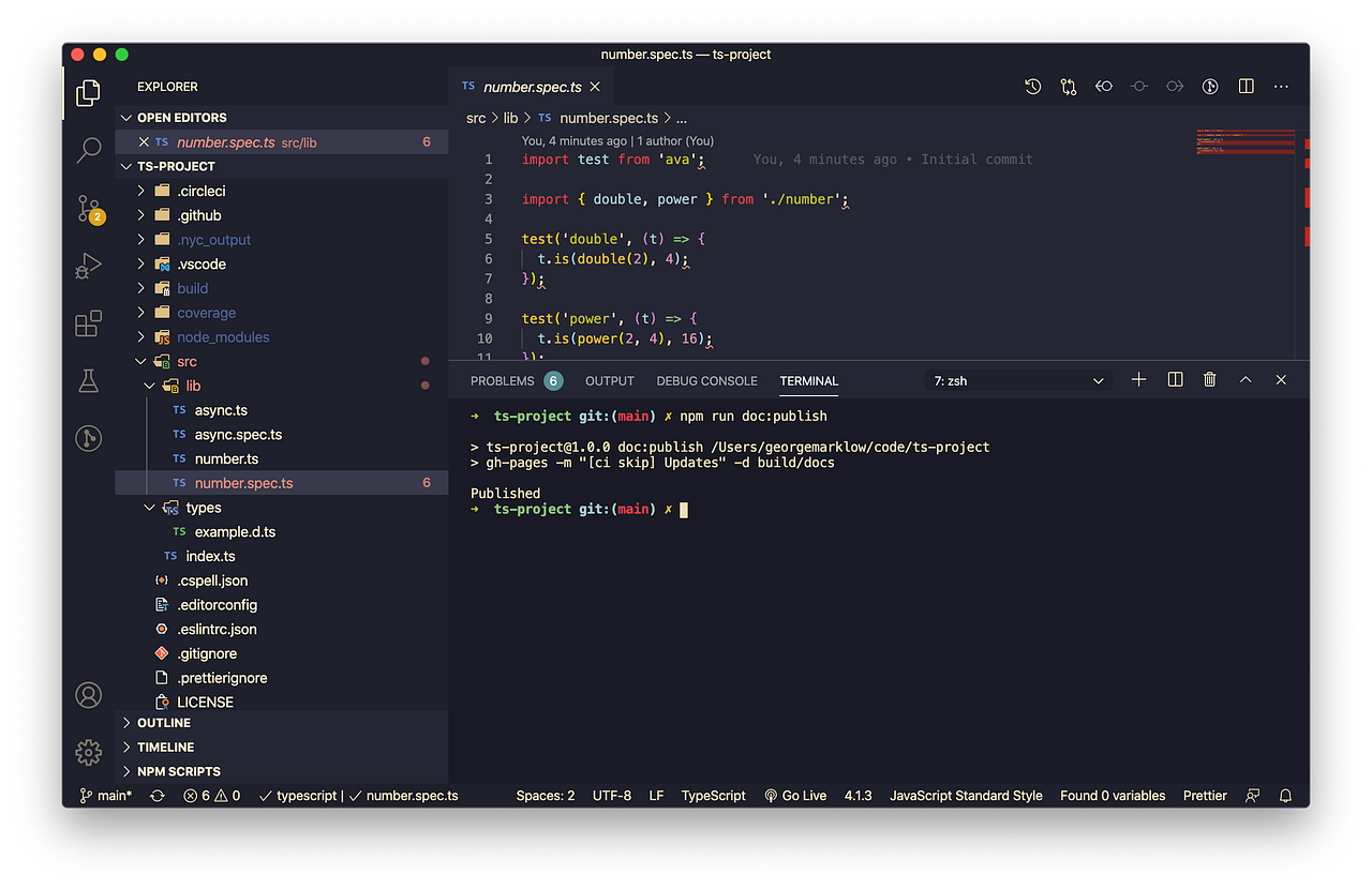 A Beginners Guide to Creating a TypeScript library and a Github