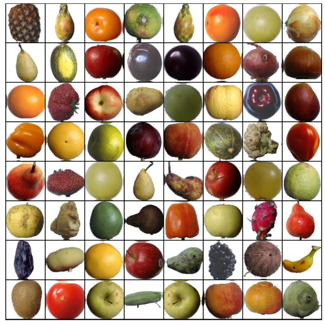 Fruits and Vegetables Classification with Fruits 360 dataset using Deep