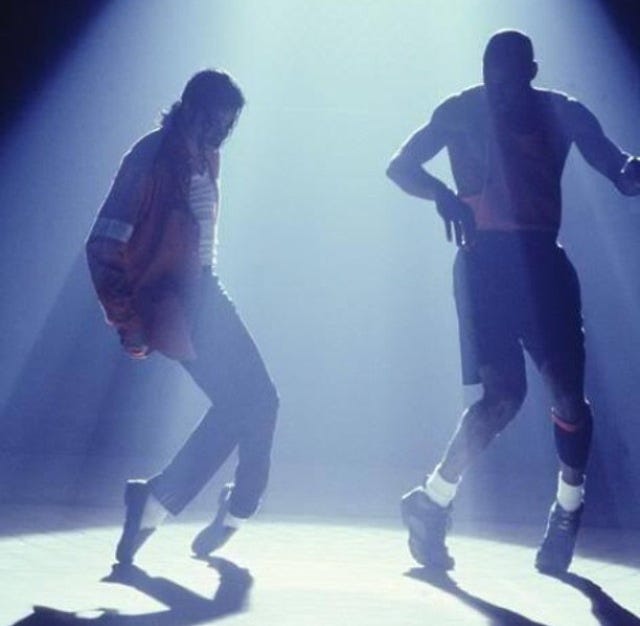 Michael Jackson and Michael Jordan.