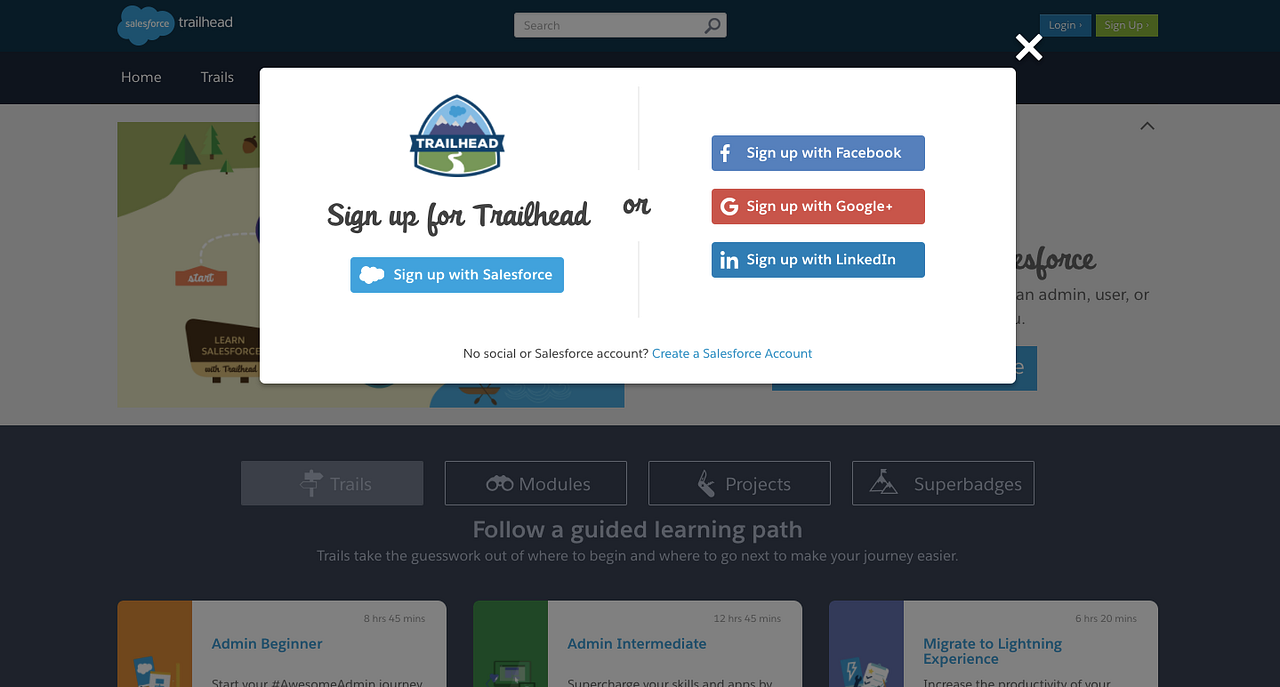 Introducing New Trailhead Profiles and Social Login by Salesforce