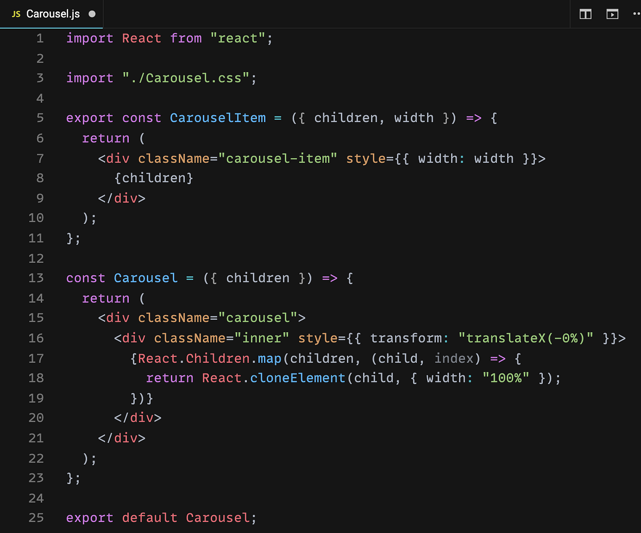 How to create the responsive and swipeable Carousel — Slider component ...