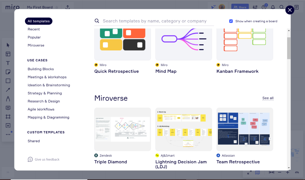 Miro through the eyes of 10 Usability heuristics | by Tripti Rajput ...