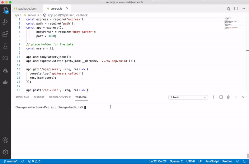 How To Develop and Build Vue.js App With NodeJS | by Bhargav Bachina ...