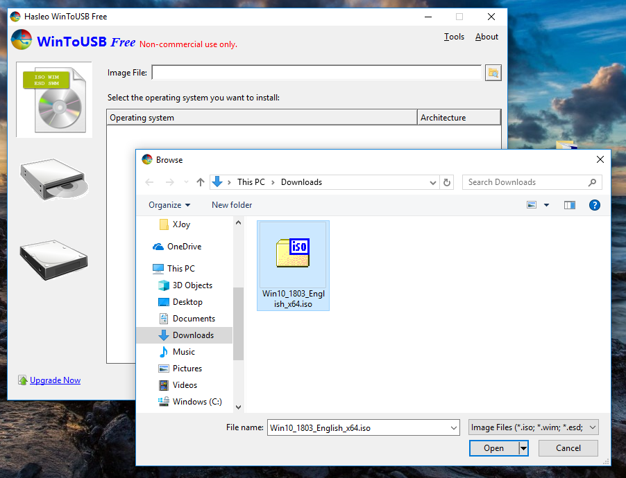 wintousb which partition drive wintousb which partition drive