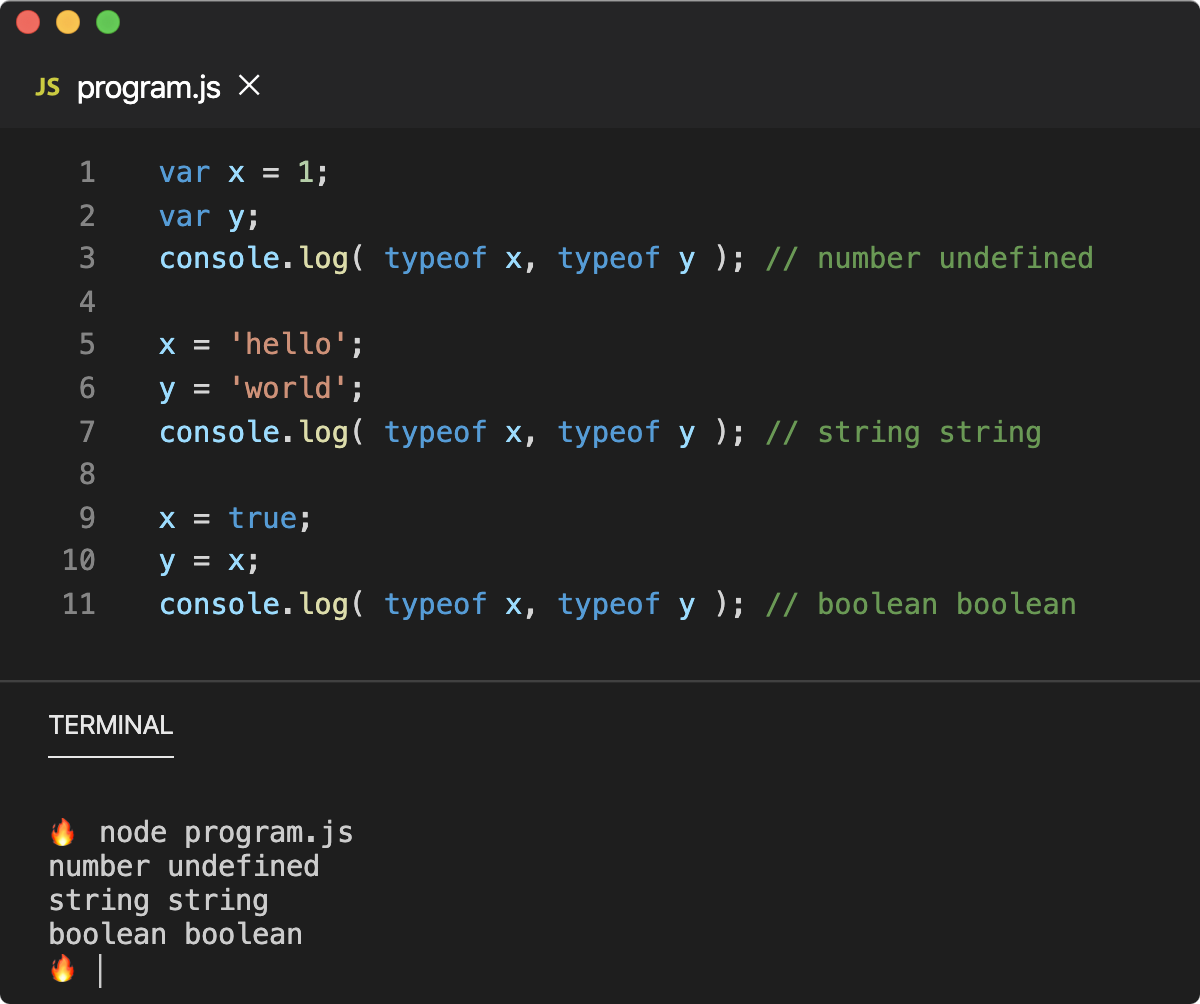 typescript assignment operator