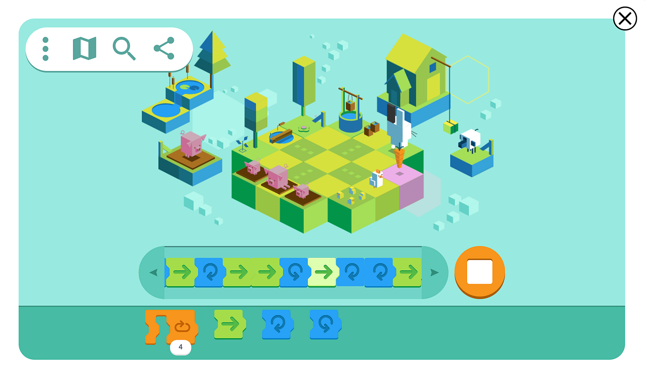 Coding for Carrots Google Doodle by Anna Boyle Design for