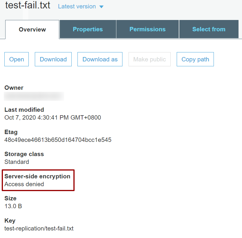 AWS S3 crossaccount bucket replication from a bucket with full objects