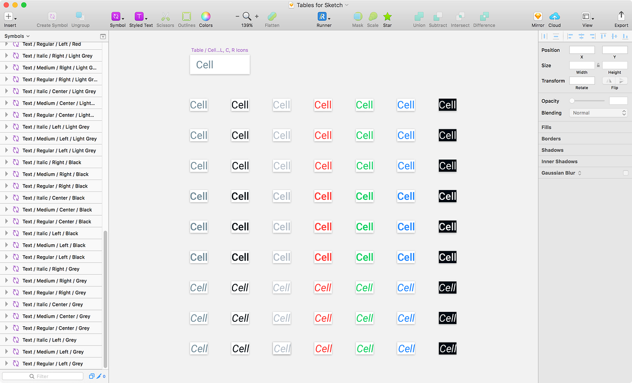 Hacking Tables in Sketch App. Building a classic table using… | by ...