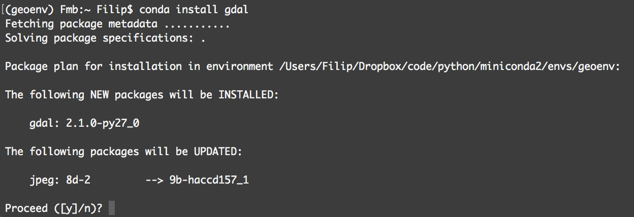 mac install gdal for python 3