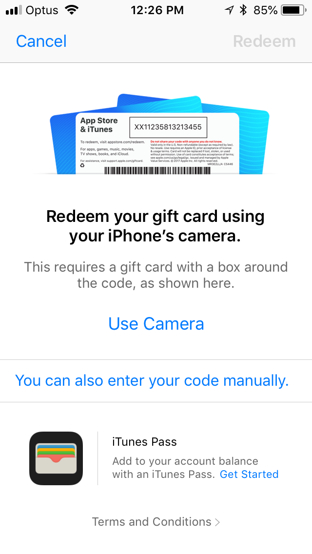 Unredeemed Apple Gift Card Code Free