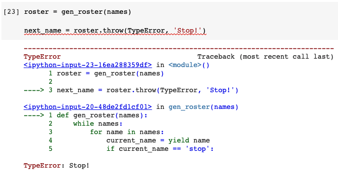 Генератор python yield