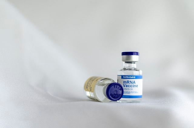 Photo of MRNA COVID 19 vaccine bottle