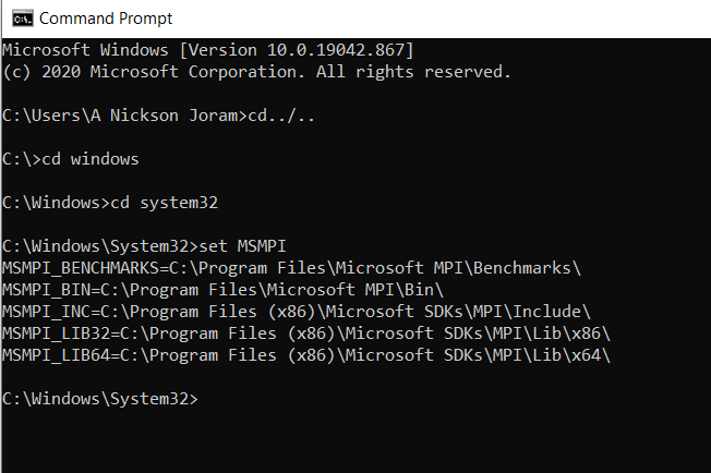 Configuring MPI on Windows 10 and Executing the Hello World Program in ...