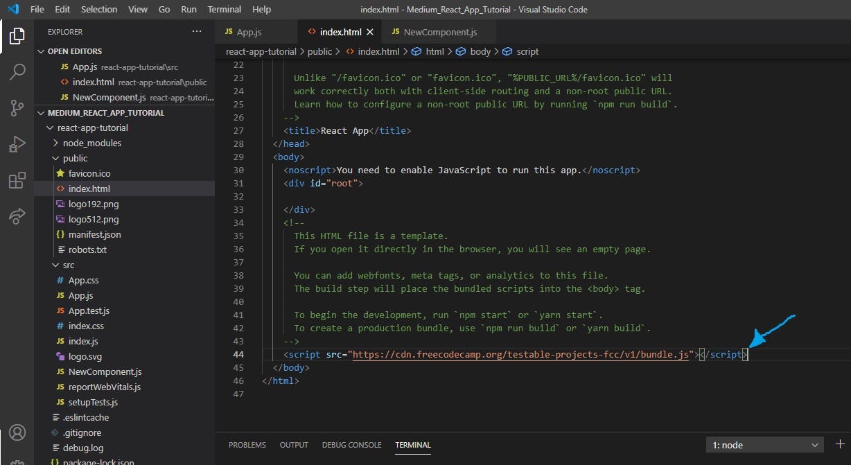 Visual Studio Code for Creating React.js Apps | by Terri-Lee Meyer | Medium image.