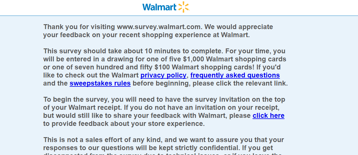 How to Get Free 1000 Gift Card from Walmart Survey by