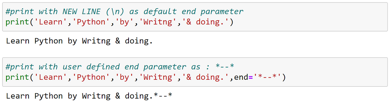 03. Print In Python.. Let’s look at how python displays… | by Akshay ...