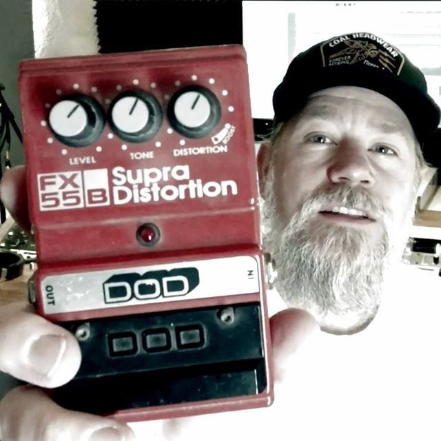 Andersson shows is DOD Supra Distorsion pedal.