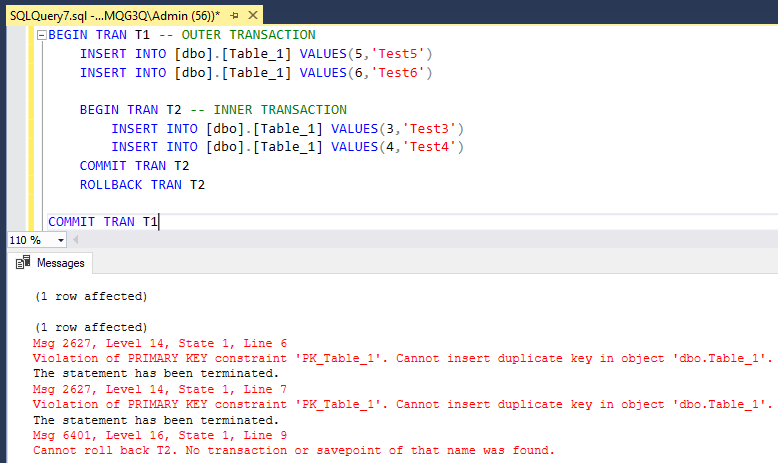 Transaction and Checkpoint in SQL Server | by Vaishali Goilkar | Medium
